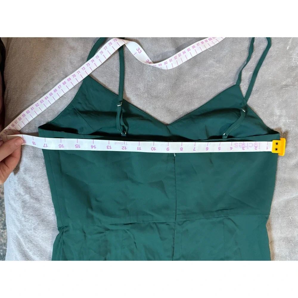 NWOT Lulus Reinette‎ Dark Green Midi Dress Dark Green Size Large Formal Y2K